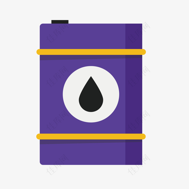 紫色油桶
