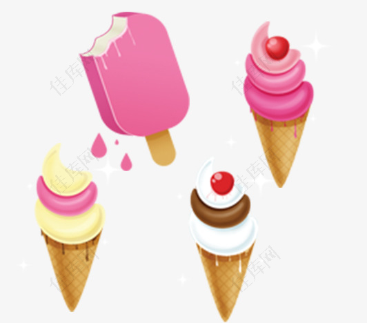 4个冰淇淋图标
