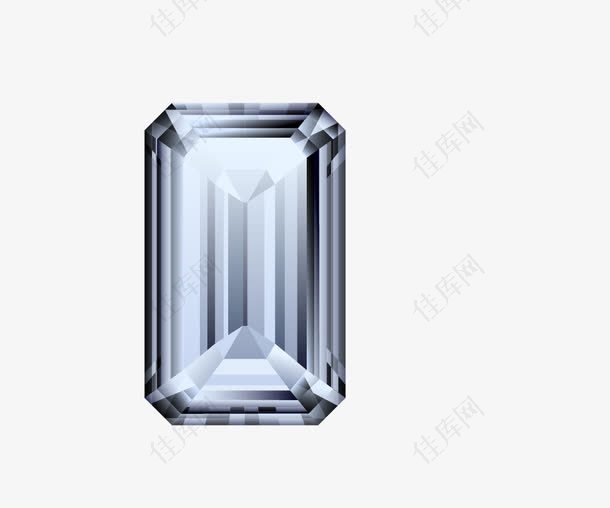 长方形钻石设计矢量图