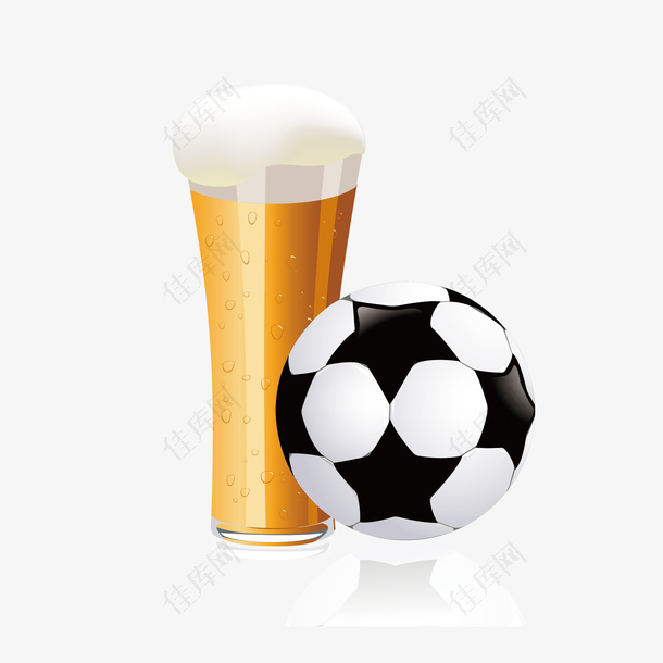 足球和啤酒
