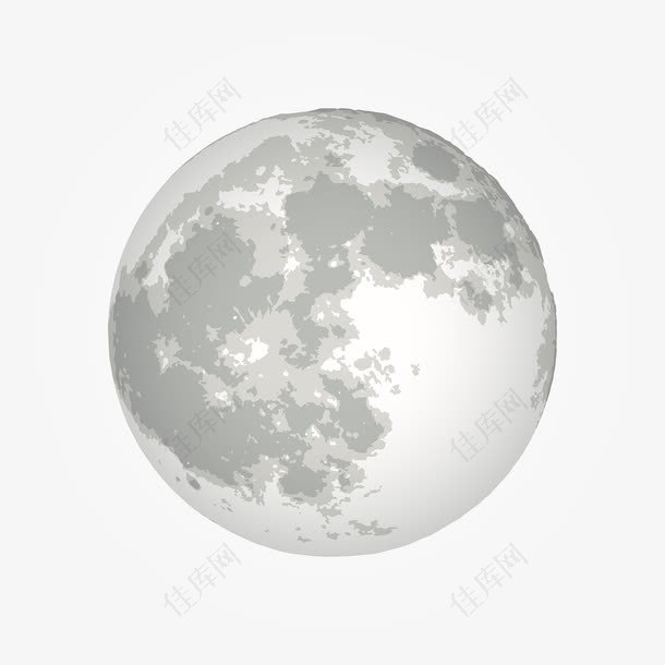 月球矢量素材