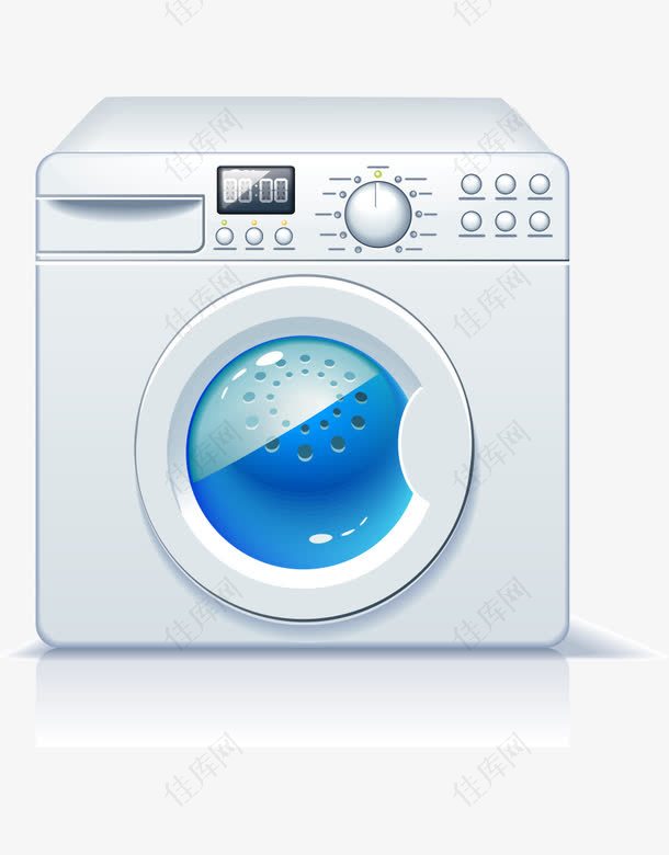 矢量家电png免费图片洗衣机