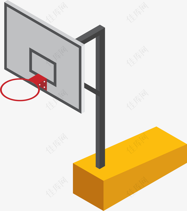 质感篮球框设计图