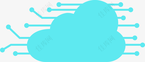 云网络信息创意科技矢量图