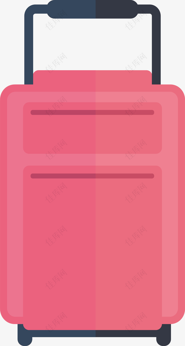 粉色旅行箱包设计