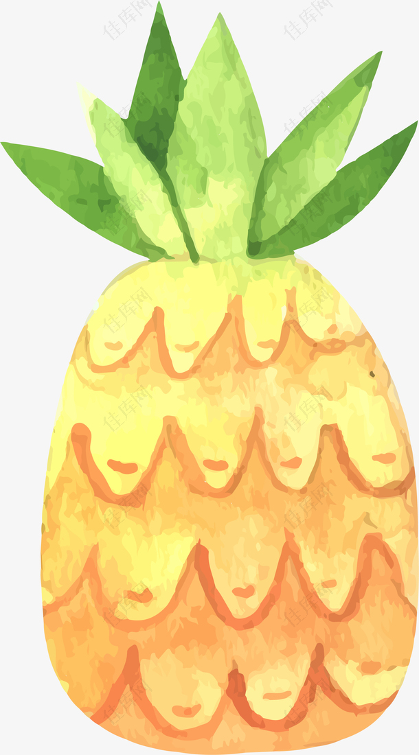 可爱菠萝装饰素材