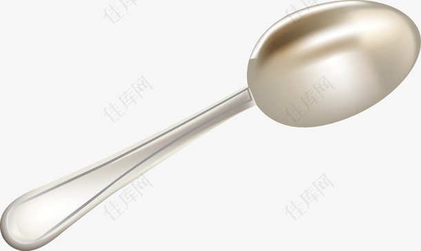 古典铁勺子素材矢量图