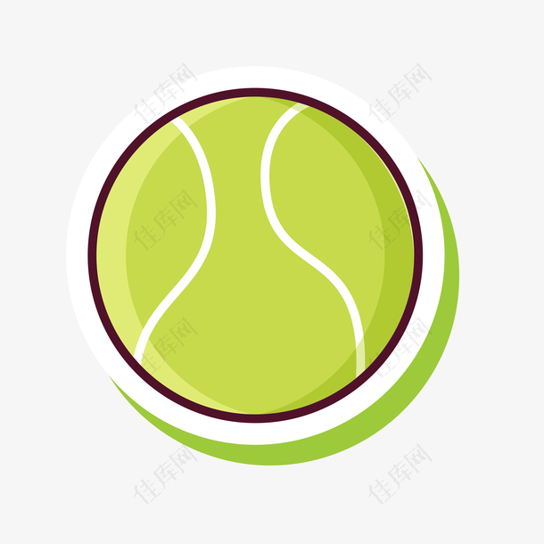 网球矢量素材图案