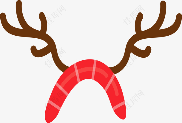 圣诞节驯鹿的头箍