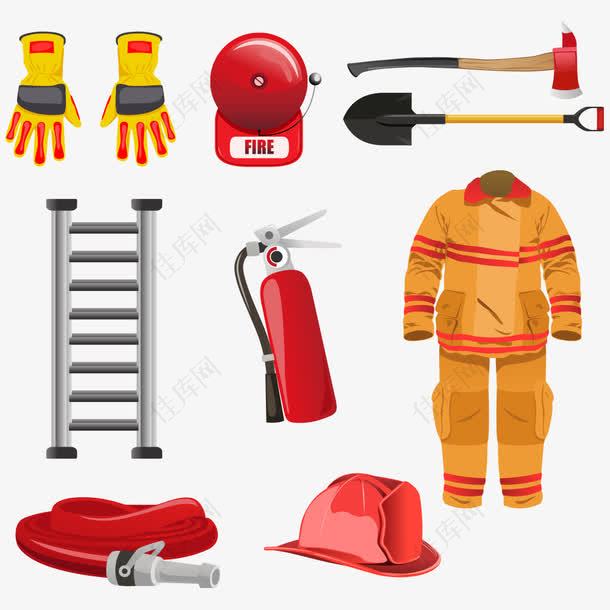消防员衣服和用具