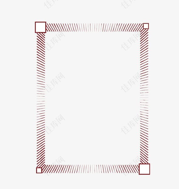 矢量卡通扁平化长方形中国风文本
