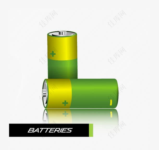 矢量图绿色电池
