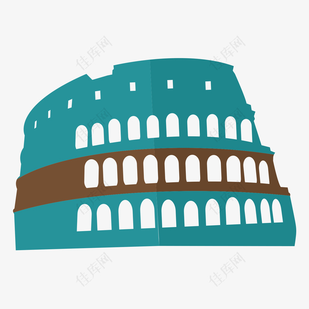 罗马斗兽场建筑旅游景点素材