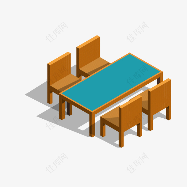 桌子和椅子装饰素材图案