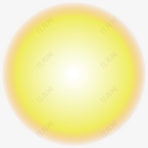 黄色太阳矢量图