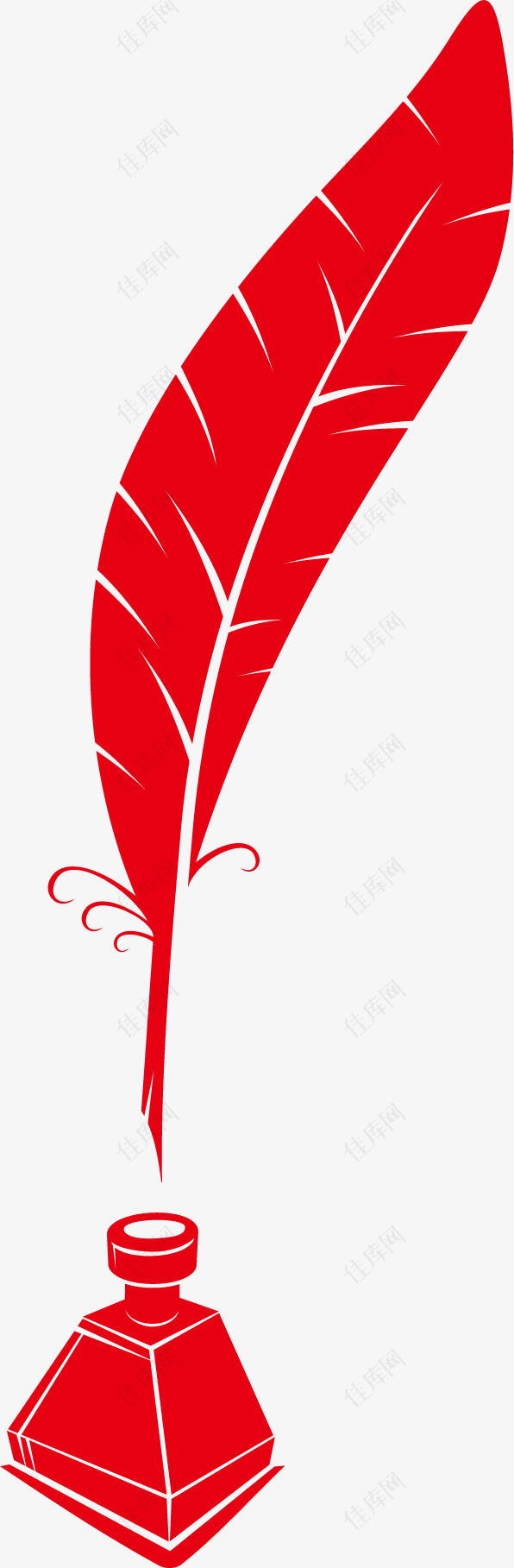 叶子红色装饰边条