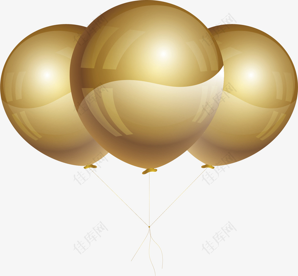 2023兔年新年派对金色气球