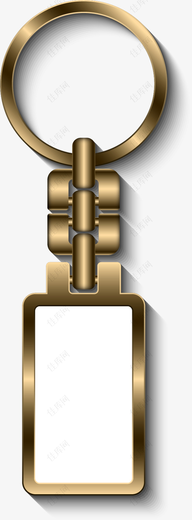 矢量手绘金属钥匙链