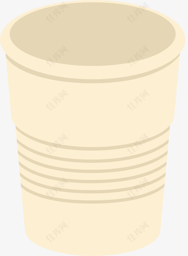 黄色的奶茶卡通杯子