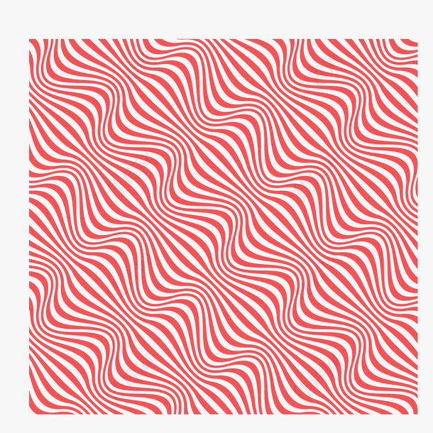 红色波浪状流动图案