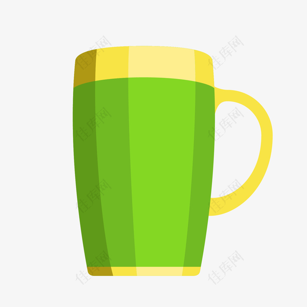 黄绿色日用喝水杯子