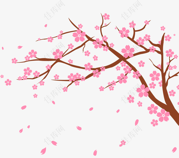 樱花节日本海报鲜花