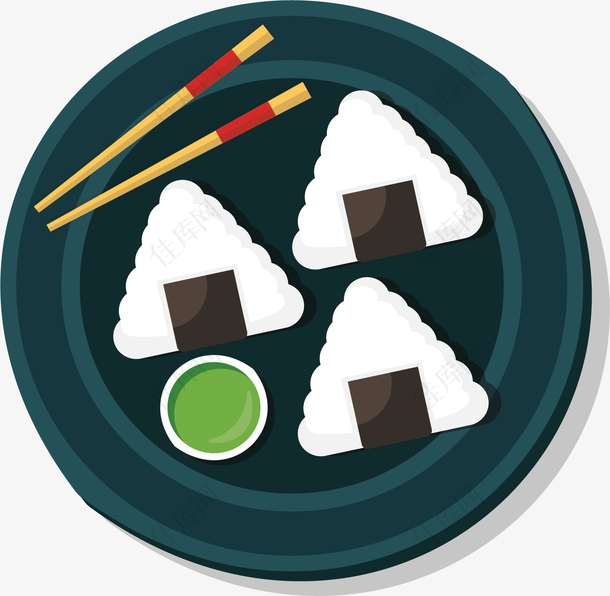日本美食三角饭团