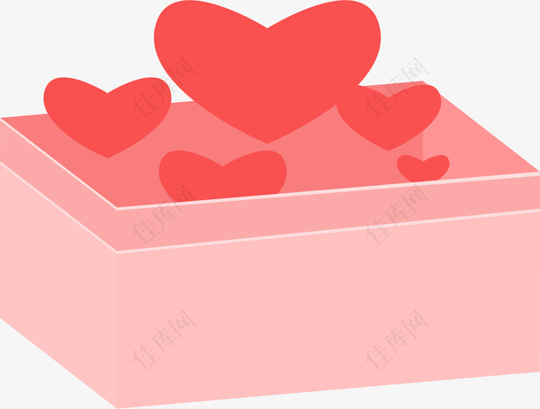 卡通手绘情人节礼盒包装设计