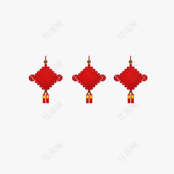 新年红色高清中国结