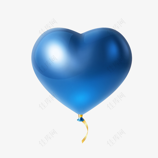 心形气球手绘创意矢量免抠图PNG