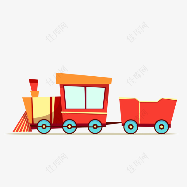 卡通玩具小火车设计