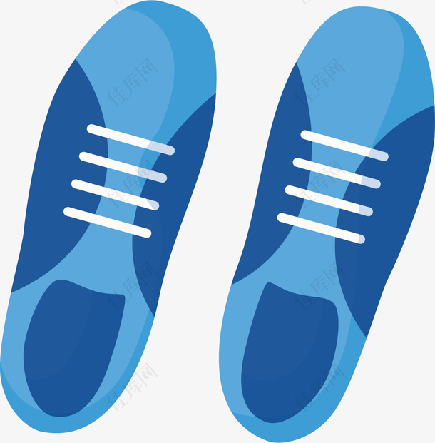 蓝色旅游季运动鞋