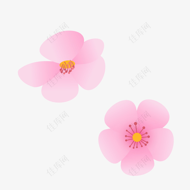桃花设计春季樱花桃花素材