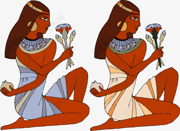 卡通人物古埃及人