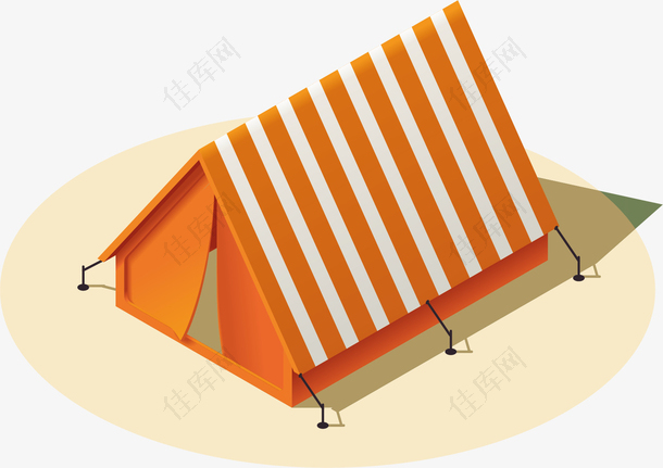 矢量图创意设计帐篷