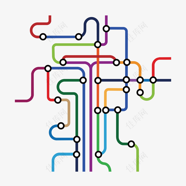 抽象铁规划线路图