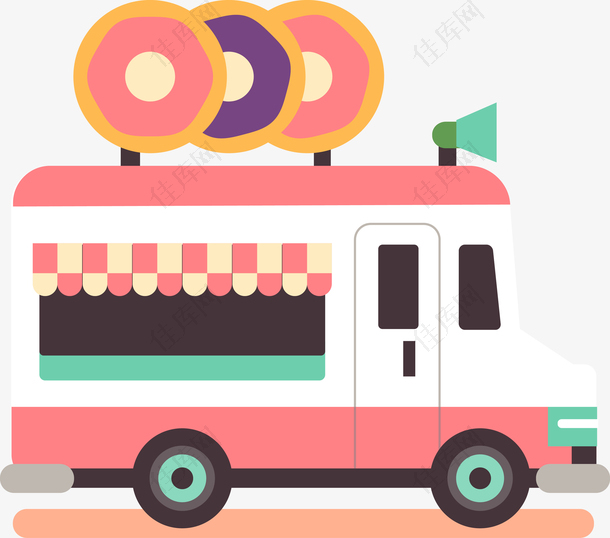 卡通饼干食物车子图