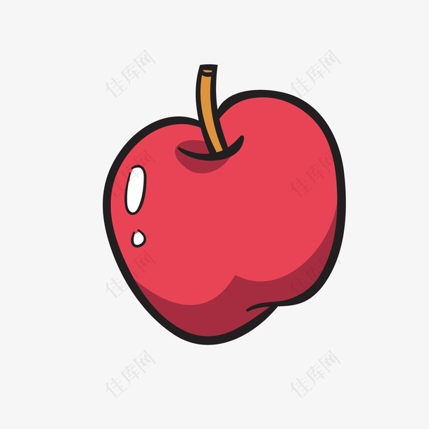 红黑色日常水果苹果