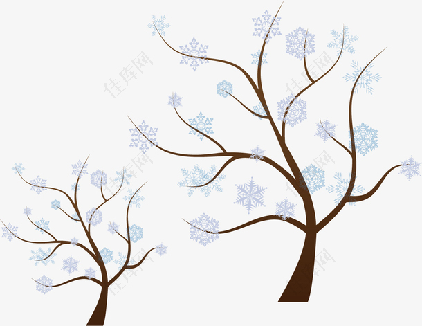 冬季树木暖冬海报素材