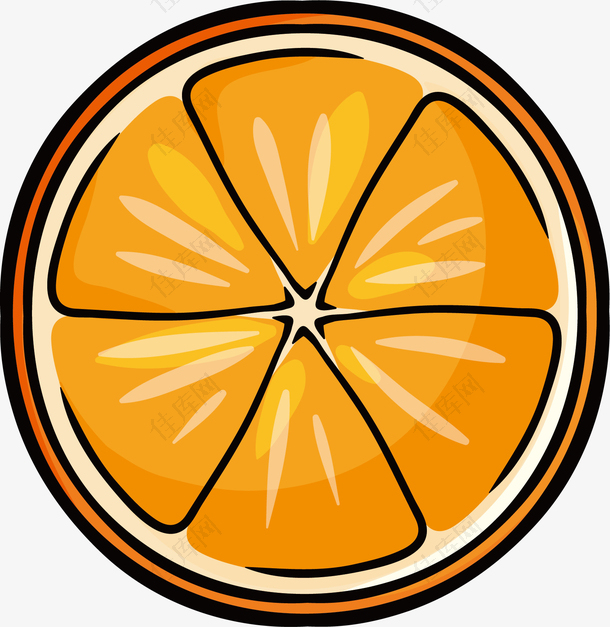 橙子印花