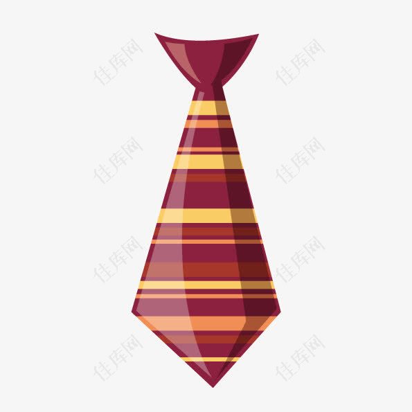 矢量横线纹理领带