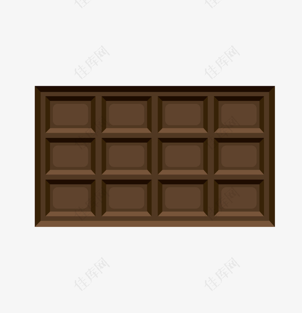 矢量方块形巧克力