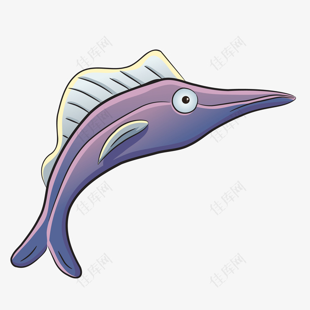 世界海洋日紫色小尖鱼