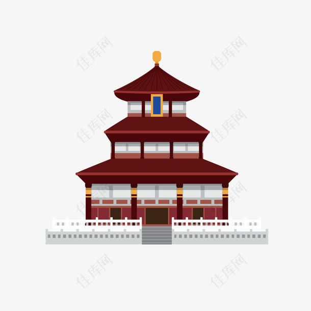 中国故宫矢量图设计