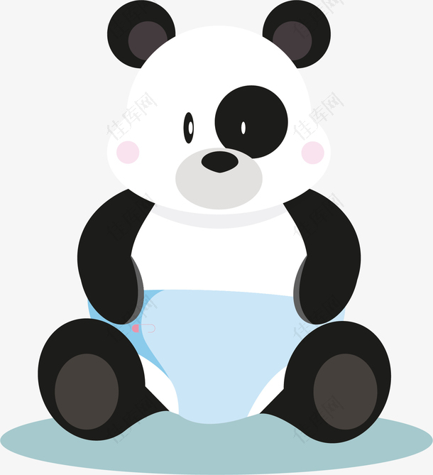 熊猫宝宝矢量图
