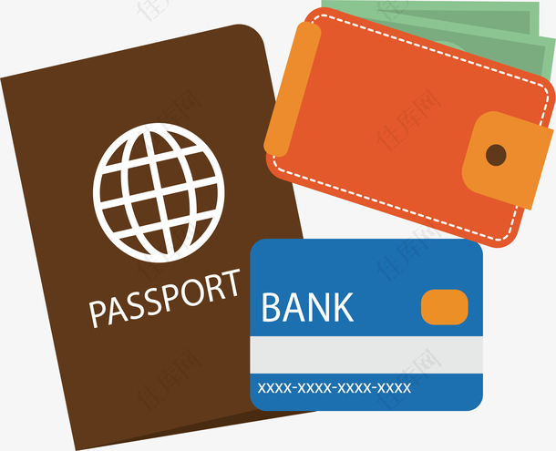 旅游证件银行卡