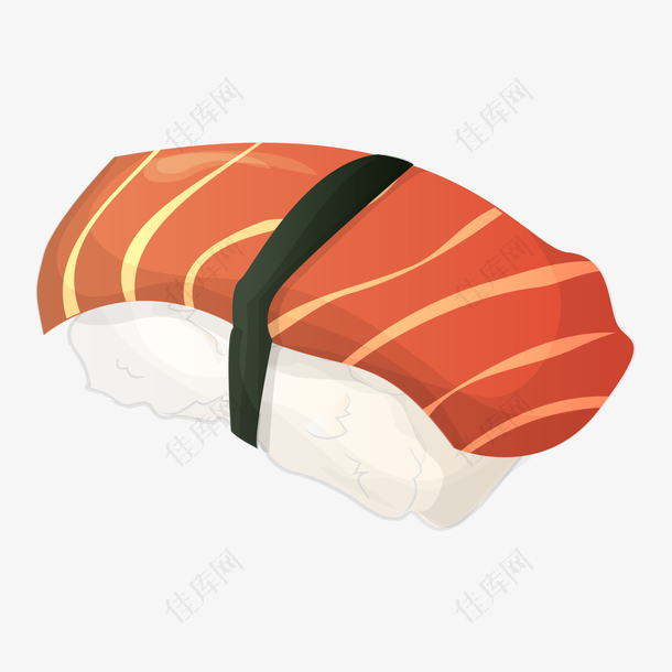 三文鱼寿司设计矢量图