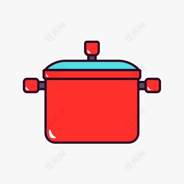 红蓝色的的高压锅