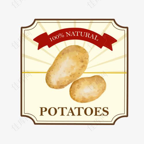 土豆蔬菜标签