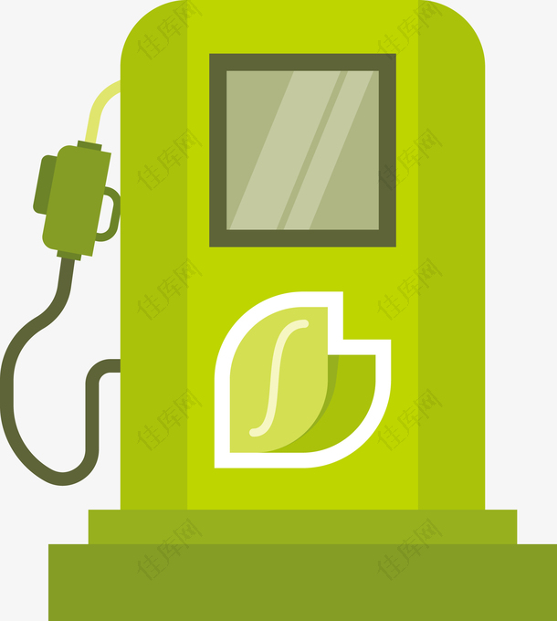 矢量绿色新能源加油器